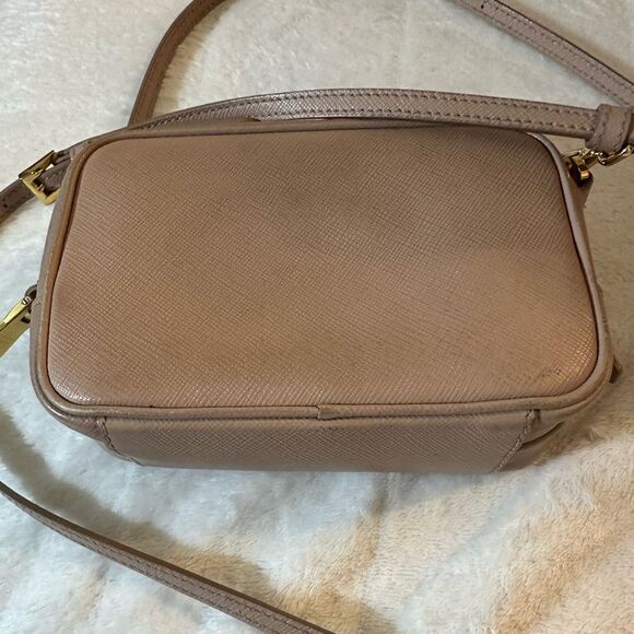 PRADA SAFFIANO MINI CAMERA CROSSBODY BEIGE BAG CROSSBODY - Picture 6 of 16